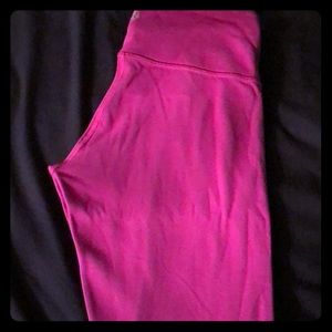 Pink/black reversible lululemon winder under pants